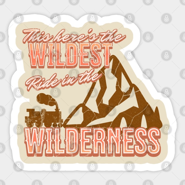 Big thunder mountain wildest ride in the wilderness Sticker by Polynesian Vibes